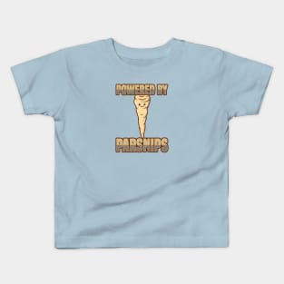 Powered By Parsnips - Vegan Kawaii Parsnip Kids T-Shirt